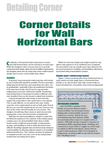 Corner Details for Wall Horizontal Bars