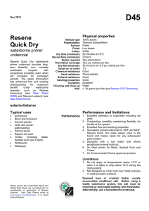 d45 - Resene Quick Dry Waterborne Primer Undercoat Paint