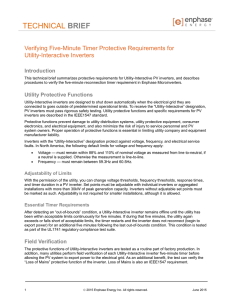 Verifying Five-Minute Timer Protective Requirements for Utility