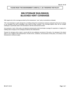 Bin Storage Building(s) Blocked Vent Coverage