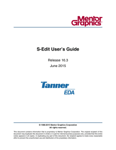 S-Edit User Guide