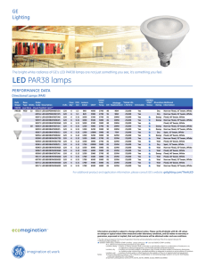 GE`s LED Retail Lighting PAR38 Replacement Lamps | GE Lighting
