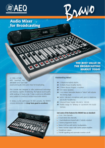 Audio Mixer for Broadcasting