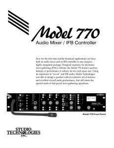 Audio Mixer / IFB Controller