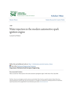 Water injection in the modern automotive spark ignition engine