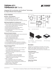 TOP264-271 TOPSwitch-JX Family