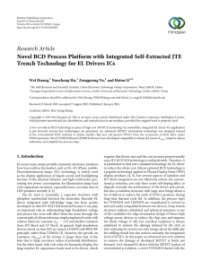 Novel BCD Process Platform with Integrated Self