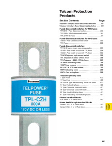 Telcom Protection Devices Catalog