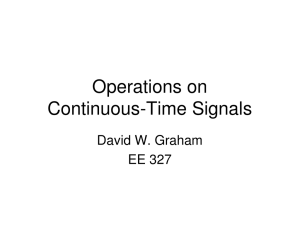 Operations on Continuous