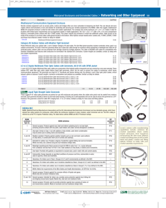 Waterproof Enclosures and Grommeted Cables - L-Com