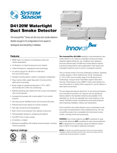 D4120W Watertight Duct Smoke Detector