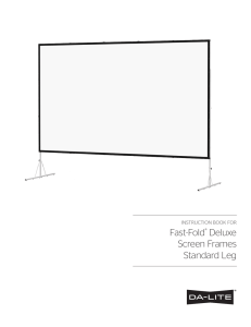Fast-Fold® Deluxe Screen Frames Standard Leg
