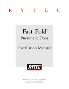 Fast-Fold Pneumatic Installation Manual