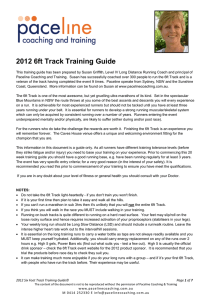 2012 6ft Track Training Guide