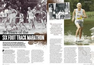 30 Years of the - Six Foot Track Marathon