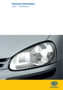 Technical Information Light – Headlamps