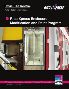 RittalXpress Enclosure Modification and Paint Program