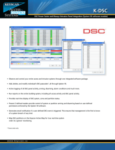DSC Power Series and Maxsys Intrusion Panel