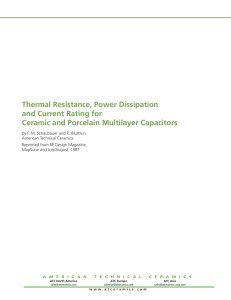 Thermal Resistance, Power Dissipation and Current Rating for