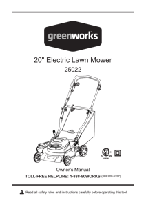 20" Electric Lawn Mower