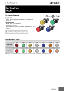 Indicators - OMRON Industrial Automation