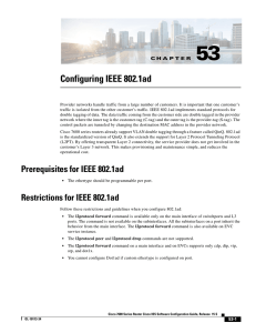 Configuring IEEE 802.1ad