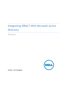 Integrating iDRAC7 With Microsoft Active Directory