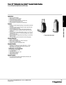 Form 35® Malleable Iron Unilet® Conduit Outlet Bodies