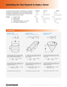 Calculating the Time Required to Empty a Vessel