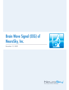 Brain Wave Signal (EEG) of NeuroSky, Inc.