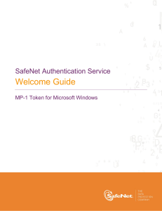 MP-1 Token for Microsoft Windows Welcome Guide