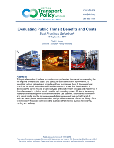 Evaluating Public Transit Benefits and Costs