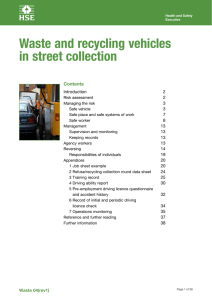 Waste and recycling vehicles in street collection Waste04