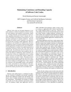 Maintaining Consistency and Bounding Capacity of Software Code