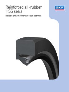 Reinforced all-rubber HSS seals