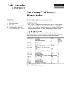 Dow Corning® 785 Sanitary Silicone Sealant