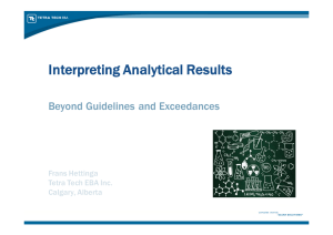 Interpreting Analytical Results