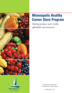 Minneapolis Healthy Corner Store Program