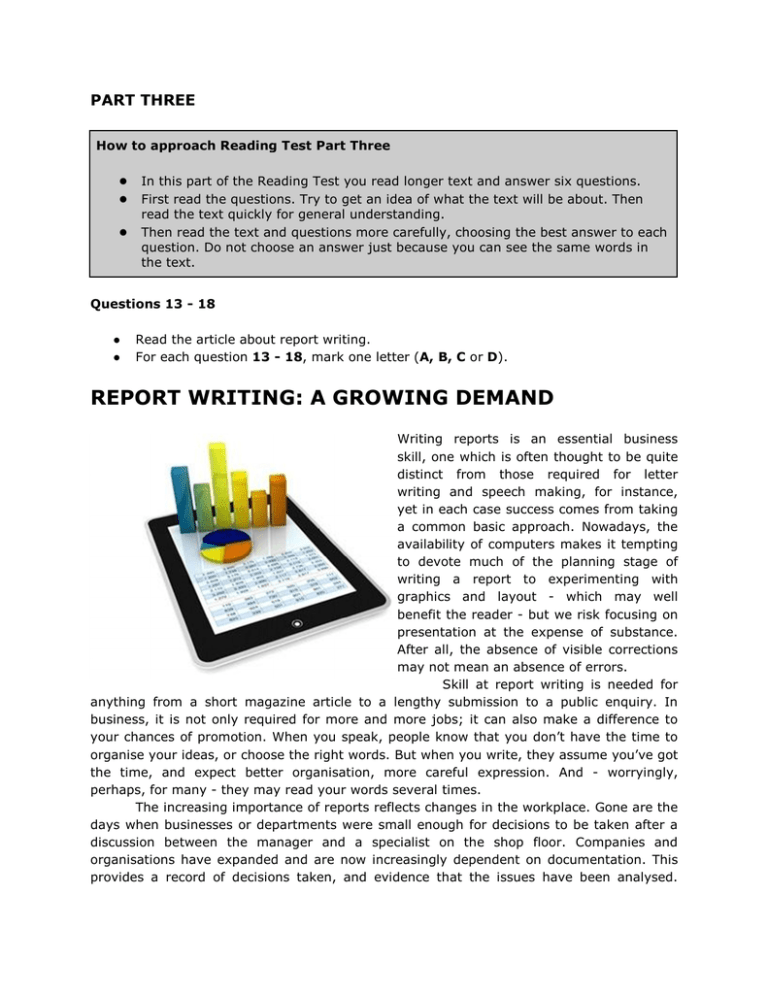 report writing a growing demand