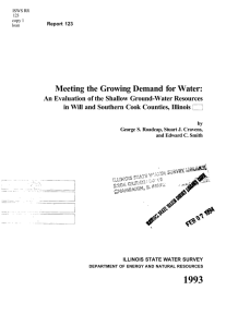 Meeting the Growing Demand for Water: an Evaluation of the