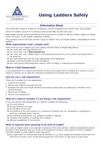 Using Ladders Safely - Health and Safety Authority