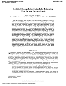 Statistical Extrapolation Methods for Estimating Wind Turbine