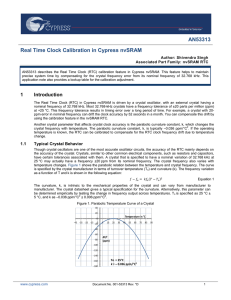 Real Time Clock Calibration in Cypress nvSRAM