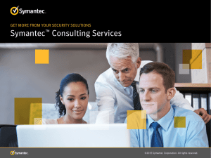 Symantec™ Consulting Services