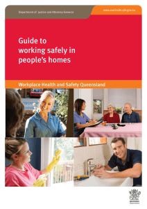 Guide to working safely in people`s homes