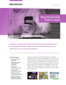 Mass Notification Buyer`s Guide