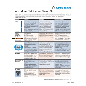 Your Mass Notification Cheat Sheet