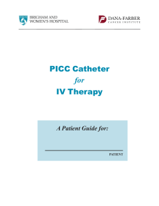 PICC Catheter - Dana-Farber Cancer Institute