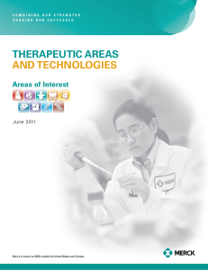 THERAPEUTIC AREAS AND TECHNOLOGIES