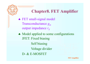 Chapter8. FET Amplifier